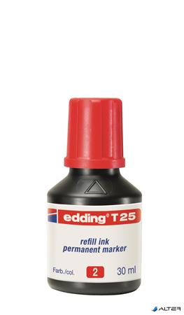 Utántöltő alkoholos markerhez, EDDING "T25", piros