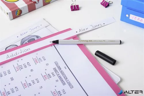 Tűfilc, 0,3 mm, EDDING "89 Office Liner", fekete