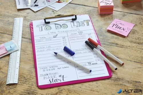 Tűfilc, 0,3 mm, EDDING "89 Office Liner", kék