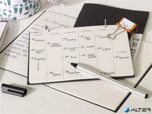 Tűfilc, 0,3 mm, EDDING "89 Office Liner", kék