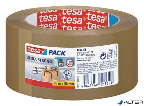 Csomagolószalag, 50 mm x 66 m, TESA "Ultra Strong", barna