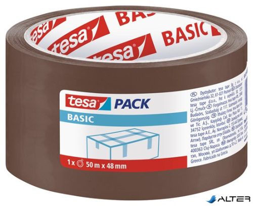 Csomagolószalag, 48 mm x 50 m, TESA "Basic", barna