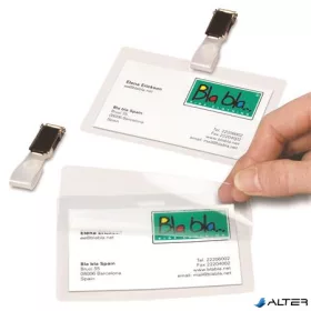 Névkitűző, csíptetővel, hidegen laminálható, DJOIS