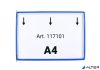 Bemutatótábla A4, fekvő, felül nyitott, DJOIS, kék