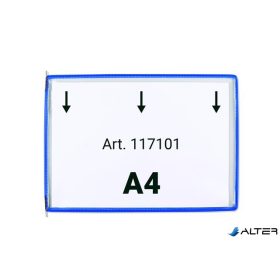Bemutatótábla A4, fekvő, felül nyitott, DJOIS, kék