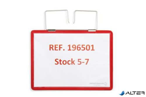 Logisztikai zseb, erősített, A5, fekvő, DJOIS, piros