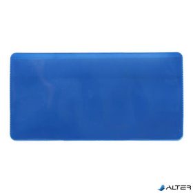 Logisztikai zseb, öntapadó, 160×80 mm, PVC, DJOIS, kék