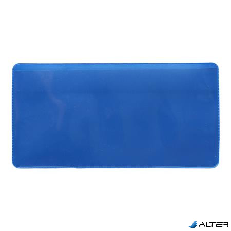 Logisztikai zseb, öntapadó, 160×80 mm, PVC, DJOIS, kék