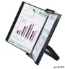 Bemutatótábla tartó, asztali, A4, 10 db bemutatótáblával, DJOIS "Veo", ezüst-fekete