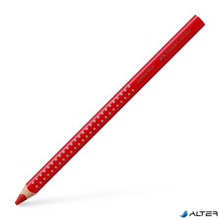 Színes ceruza, háromszögletű, FABER-CASTELL 'Grip 2001 Jumbo', piros