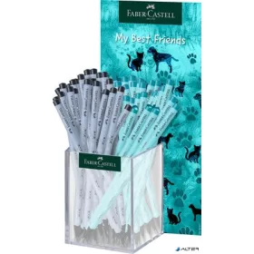   Grafitceruza display, HB, háromszögletű, FABER-CASTELL 'Dogs & Cats', vegyes minta