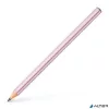 Grafitceruza, B, háromszögletű, FABER-CASTELL "Sparkle Jumbo",  metál rózsaszín