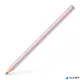 Grafitceruza, B, háromszögletű, FABER-CASTELL "Sparkle Jumbo",  metál rózsaszín