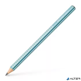   Grafitceruza, B, háromszögletű, FABER-CASTELL "Sparkle Jumbo",  metál óceánkék