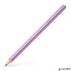 Grafitceruza, B, háromszögletű, FABER-CASTELL "Sparkle Jumbo",  metál lila