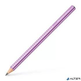   Grafitceruza, B, háromszögletű, FABER-CASTELL "Sparkle Jumbo",  metál lila