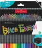 Színes ceruza készlet, háromszögletű, FABER-CASTELL 'Black Edition',  100 különböző szín