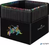 Színes ceruza készlet, háromszögletű, FABER-CASTELL 'Black Edition',  100 különböző szín