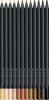 Színes ceruza készlet, háromszögletű, FABER-CASTELL "Black Edition",  12 különböző bőrszín