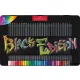 Színes ceruza készlet, háromszögletű, fémdobozban, FABER-CASTELL 'Black Edition',  36 különböző szín