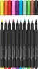 Ecsetirón készlet, FABER-CASTELL "Black Edition" 10 különböző szín