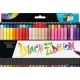 Ecsetirón készlet, tartóval, FABER-CASTELL 'Black Edition', 50 különböző szín