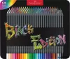 Színes ceruza készlet, háromszögletű, fémdobozban, FABER-CASTELL 'Black Edition', 100 különböző szín