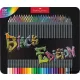 Színes ceruza készlet, háromszögletű, fémdobozban, FABER-CASTELL 'Black Edition', 100 különböző szín