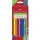 Színes ceruza készlet, háromszögletű, FABER-CASTELL 'Jumbo', 10 különböző szín