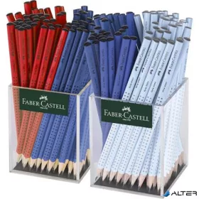   Grafitceruza display, B, háromszögletű, FABER-CASTELL "Grip 2001", vegyes