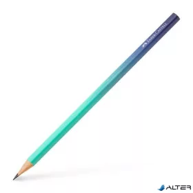   Grafitceruza, B, háromszögletű, FABER-CASTELL "Flow", türkiz-kék