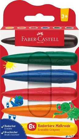 Zsírkréta készlet, FABER-CASTELL, 6 különböző szín