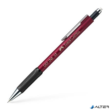 Nyomósirón, 0,5 mm, FABER-CASTELL "Grip 1345", piros