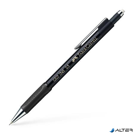 Nyomósirón, 0,5 mm, FABER-CASTELL "Grip 1345", fekete