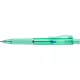 Golyóstoll, 1 mm, XB, nyomógombos, mentazöld testszín, FABER-CASTELL "Poly Ball View Aurora", kék