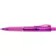 Golyóstoll, 1 mm, XB, nyomógombos, fukszia testszín, FABER-CASTELL "Poly Ball View Aurora", kék