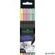 Tűfilc készlet, 0,4 mm, FABER-CASTELL 'Grip', 5 különböző pasztell szín