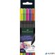 Tűfilc készlet, 0,4 mm, FABER-CASTELL 'Grip', 5 különböző neon szín