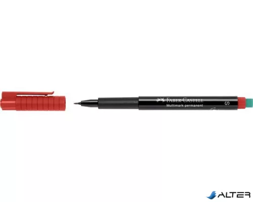 Alkoholos marker, OHP, 0,4 mm, FABER-CASTELL 'Multimark 1523', piros