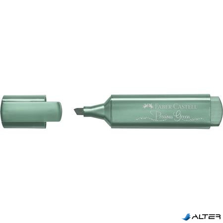 Szövegkiemelő, 1-5 mm, FABER-CASTELL '1546', metál zöld