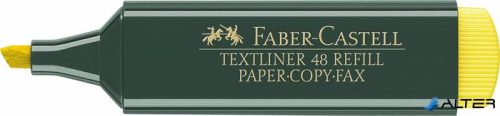 Szövegkiemelő, 1-5 mm, FABER-CASTELL, "Textliner 48", sárga