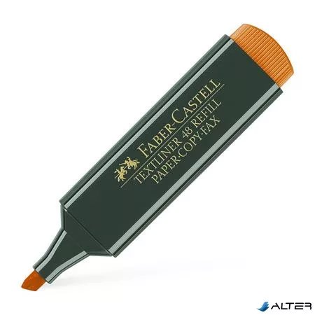 Szövegkiemelő, 1-5 mm, FABER-CASTELL, "Textliner 48", narancs