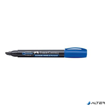Alkoholos marker, 1,6-4,9 mm, vágott, FABER-CASTELL "Multimark Winner 54", kék