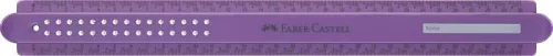 Vonalzó, műanyag, törhetetlen, 30 cm, FABER-CASTELL 'Sparkle', vegyes színek