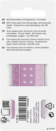 Vonalzó, műanyag, törhetetlen, 30 cm, FABER-CASTELL 'Sparkle', vegyes színek