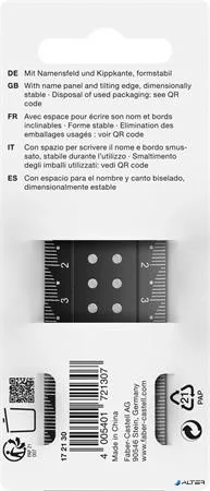 Vonalzó, műanyag, törhetetlen, 30 cm, FABER-CASTELL 'Pöttyös', vegyes színek