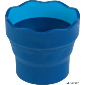   Ecsettál, műanyag, FABER-CASTELL 'Click&Go', kék