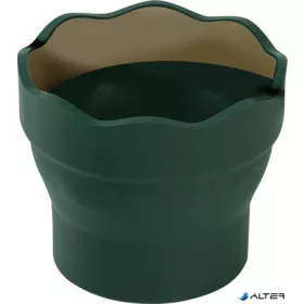   Ecsettál, műanyag, FABER-CASTELL 'Click&Go', zöld