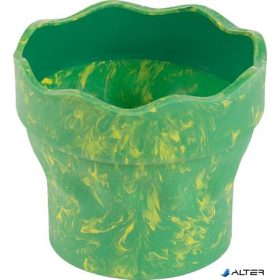   Ecsettál, műanyag, FABER-CASTELL 'Click&Go', zöld