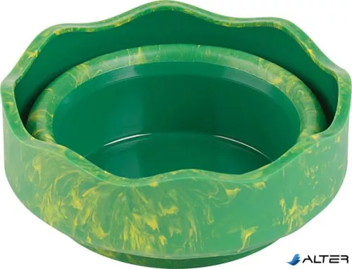 Ecsettál, műanyag, FABER-CASTELL 'Click&Go', zöld